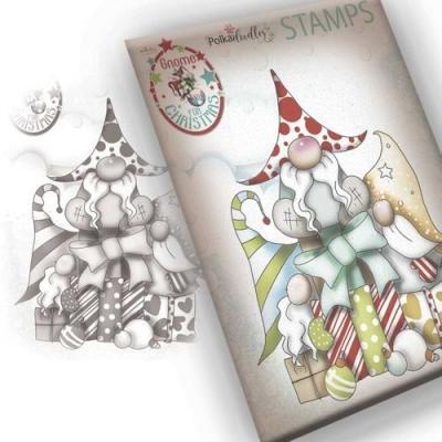 Polkadoodles Clear Stamp - Gnome Gift Of Xmas